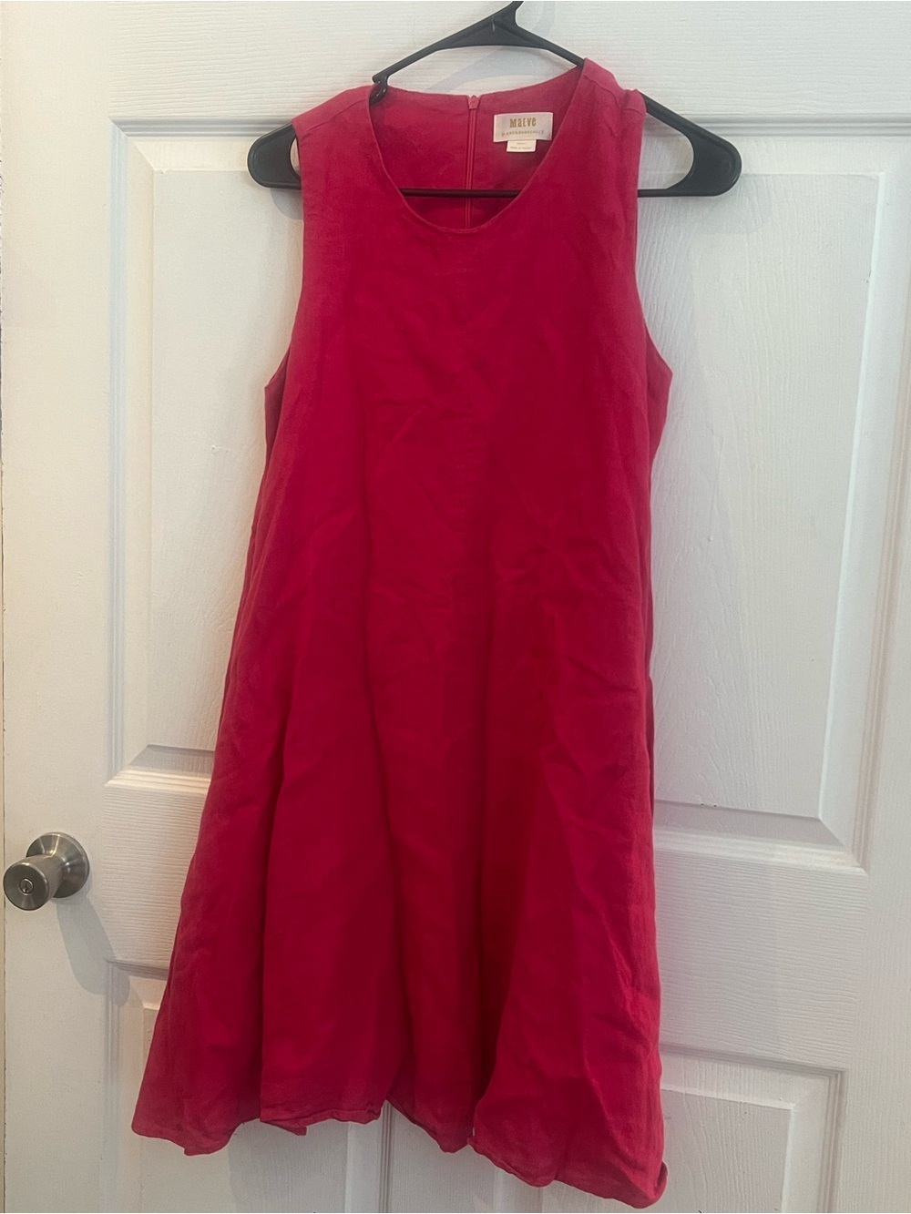Maeve Hot Pink linen Dress sz xs